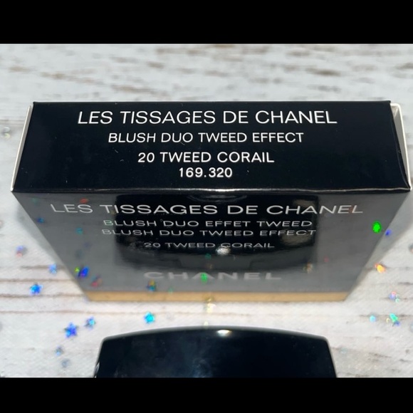Chanel Les Tissages De Chanel Blush Duo Tweed Effect, 20 Tweed Corail RARE *NIB* - Picture 11 of 11